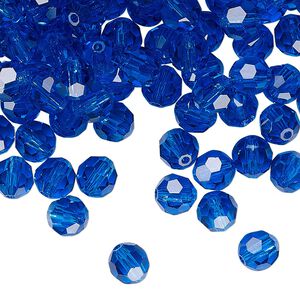 Bead 144pk Capri blue, Preciosa Czech crystal 6mm round