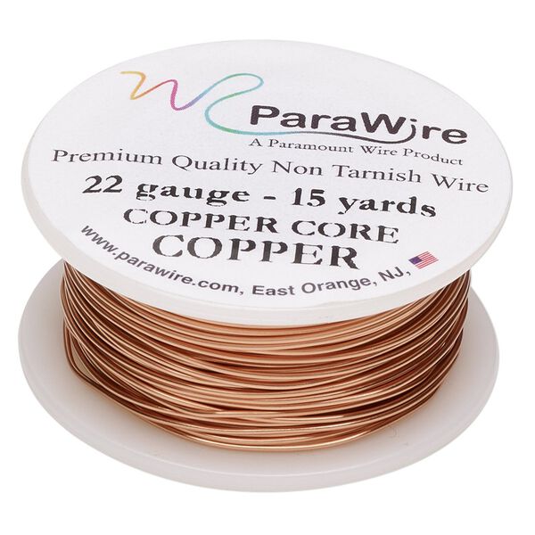 Wire, ParaWire&trade;, copper, round, 22 gauge. Sold per 15-yard spool. image number 0