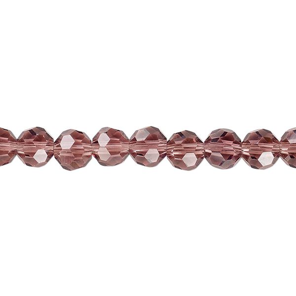 Bead 1pk 32 facets transparent amethyst purple, Celestial Crystal&reg; 6mm round 15.5-16 inch image number 0