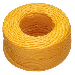Thread, Hemptique&reg;, polyester, pkg/25 yards, gold, 1mm smooth.