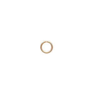 Jump ring 1pkg1000 gold-plated, 6mm round, 20 gauge / 4.4mm inside diameter / brass