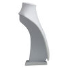Display, necklace, velveteen and steel, white, 12-1/4 x 8-1/4 x 6-1/2 inches. Sold individually. image number 1