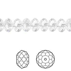 Bead 144pk crystal, Crystal Passions&reg; 8x6mm rondelle 5040