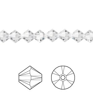 Bead 24pk crystal, Crystal Passions&reg; 6mm bicone 5328