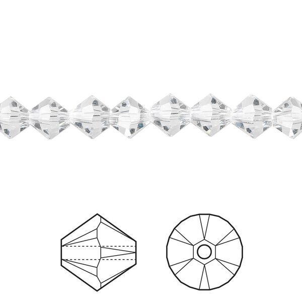 Bead 24pk crystal, Crystal Passions&reg; 6mm bicone 5328 image number 0