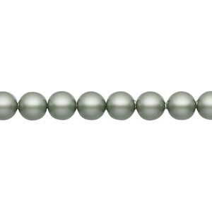 Pearl 500pk powder green, Swarovski&reg; 6mm round 5810