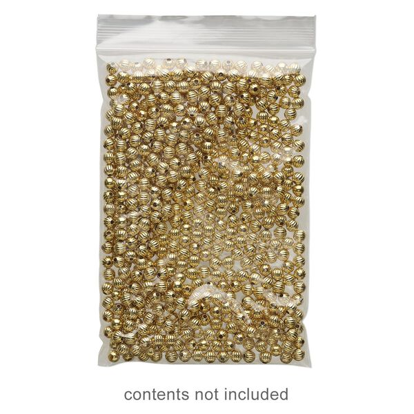 Bag 1pkg100 Tite-Lip&trade;, anti-tarnish plastic, transparent clear, 4x6-inch top zip. image number 0