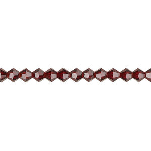 Bead 1pkg720 vivid Siam, Preciosa Czech crystal, 4mm bicone