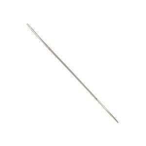 Needle, Beadalon&reg;, stainless steel, pkg/4, 2-1/4 inches, 0.58mm width, big-eye.