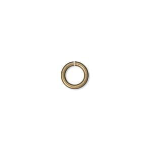 Jump ring 1pkg1000 gold-plated, 8mm round, 16 gauge / 5.4mm inside diameter / brass / antique