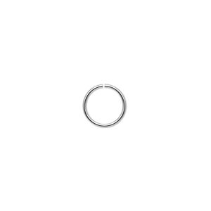 Jump ring 1pkg1000 silver-plated, 9mm round, 20 gauge / 7.5mm inside diameter / brass