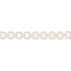 Pearl 500pk cream, Crystal Passions&reg; 5mm round 5810