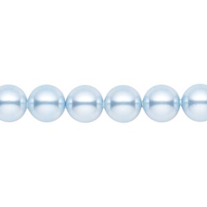 Pearl 50pk light blue, Crystal Passions&reg; 8mm round 5810