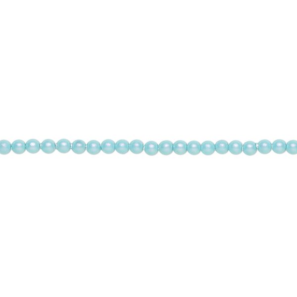 Pearl 1000pk iridescent light turquoise, Swarovski&reg; 2mm round 5810 image number 0