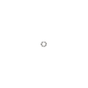 Jump ring 1pkg50 stainless steel, 6mm twisted round, 16 gauge / 3.4mm inside diameter