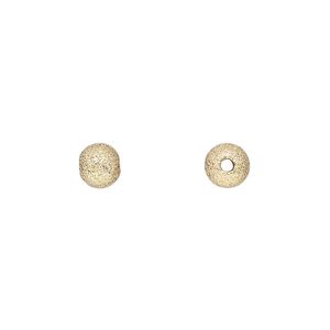 Bead 1pkg2 14Kt gold-filled, 6mm stardust round