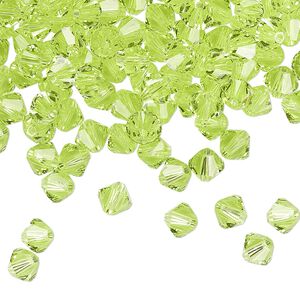 Bead 144pk citrus green, Crystal Passions&reg; 5mm bicone 5328