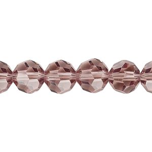 Bead 1pk 32 facets transparent medium purple, Celestial Crystal&reg; 10mm round 15.5-16 inch