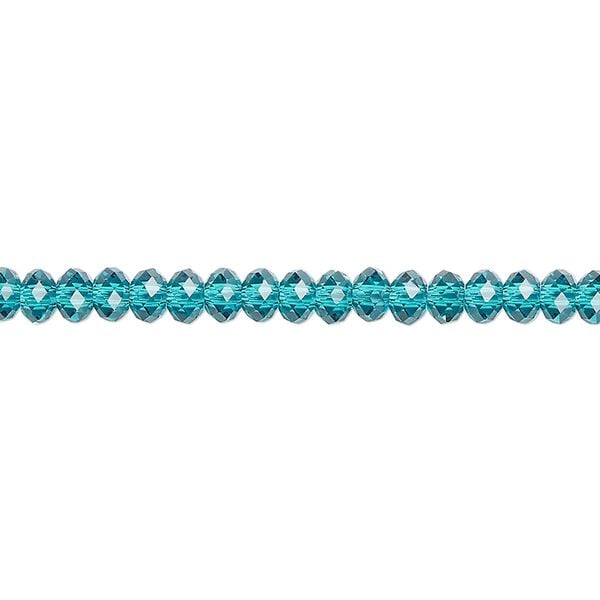 Bead 720pk blue zircon, Swarovski&reg; 4x3mm rondelle 5040 image number 0
