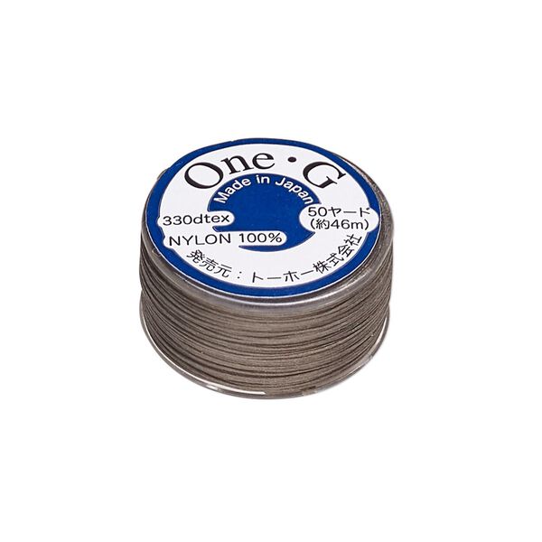 Thread, TOHO BEADS&reg;, One-G&trade; 1pkg50yd, nylon, light khaki, size 0. image number 0