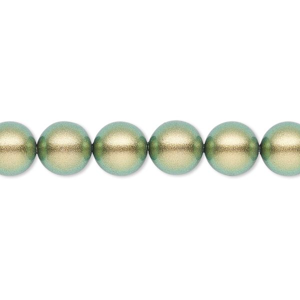 Pearl 250pk iridescent green, Swarovski&reg; 8mm round 5810 image number 0
