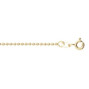 Chain 1pkg1 14Kt gold ball, 1.2mm / springring clasp, Gossamer&trade; 24 inch