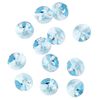 Drop 12pk aquamarine, Crystal Passions&reg; 8mm pendant mini disk 6428 image number 1