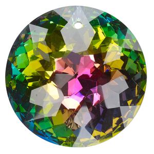 Focal 1pk transparent clear vitrail foil back, Celestial Crystal&reg; 45mm disc
