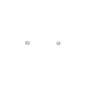 Bead 1pkg50 sterling silver, 2x2mm cube, Rajasthani