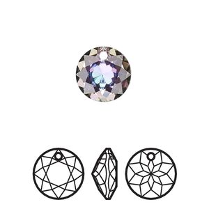 Drop 48pk crystal vitrail light P, Swarovski&reg; 10mm pendant classic cut 6430
