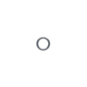 Jump ring 1pkg500 gunmetal-plated, 7mm round, 18 gauge / 5.1mm inside diameter / brass