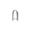 Bail, JBB Findings, ice-pick, antique silver-plated brass, 15x10mm shield with lines, 11.5mm grip length. Sold individually. image number 1