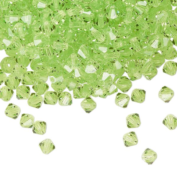 Bead 720pk limecicle, Preciosa Czech crystal 4mm bicone image number 0