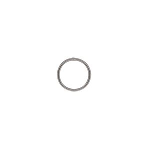 Jump ring 1pkg100 gunmetal-plated, 10mm soldered closed round, 20 gauge / 8.3mm inside diameter / brass