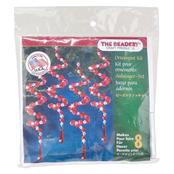 Ornament kit 1pkg1 The Beadery&reg;, polystyrene, twist, mixed colors, ornament (7012). image number 0