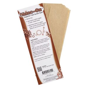Anti-tarnish strip, Shine-On&trade; Coppertex&reg;, 7x2-inch rectangle. Sold per pkg of 10.