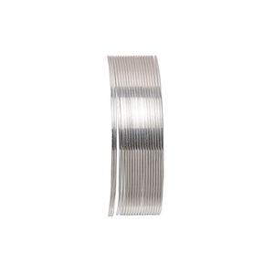 Wire, sterling silver, dead-soft, round, 26 gauge. Sold per pkg of 5 feet.