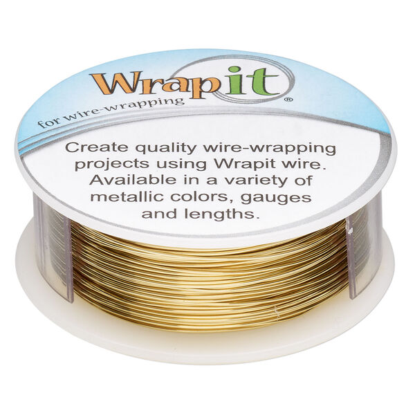 Wire, Wrapit&reg; 1pkg0.25lb jeweler's bronze, dead-soft, round, 24 gauge, approximately 210 feet/64m. image number 0