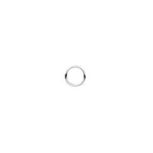 Jump ring 1pkg20 sterling silver, 6mm soldered closed round, 22 gauge / 4.8mm inside diameter