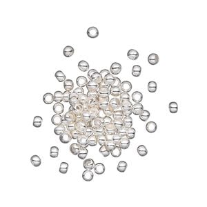 Bead 1pkg100 silver-plated, 2.5mm micro round, brass
