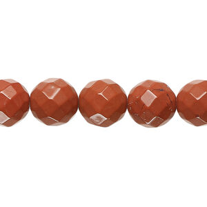 Red jasper 1pkg1, faceted round bead natural 15.5-16 inch 10mm