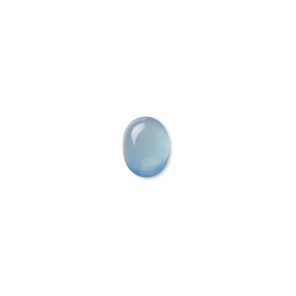 Blue agate 1pkg10, calibrated oval cab 9x7mm image number 0