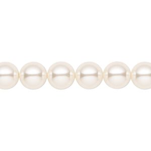 Pearl 50pk light creamrose, Crystal Passions&reg; 8mm round 5810