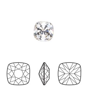Fancy stone 6pk crystal foil back, Crystal Passions&reg; 10mm cushion 4470
