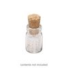 Component, glass and cork, clear, 18x11mm bottle with cork top and 6.5mm opening. Sold per pkg of 100. image number 0