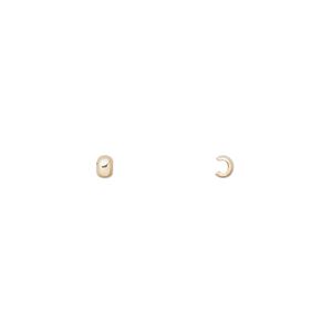 Crimp cover, 12Kt gold-filled, 2.5mm. Sold per pkg of 100.