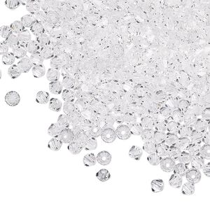 Bead 1440pk crystal, Preciosa Czech crystal 3mm bicone