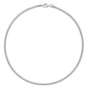 Chain 1pkg1 omega, 3mm / lobster claw clasp, stainless steel 18 inch