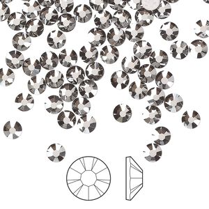 Flat back 144pk crystal Biarritz foil back, Preciosa MAXIMA Czech crystal hotfix rhinestone 3.8-4mm chaton rose round SS16