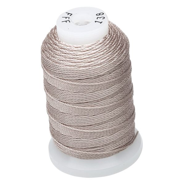 Thread, Purely Silk&trade;, 3-ply, grey, size FFF. Sold per 92-yard spool. image number 0